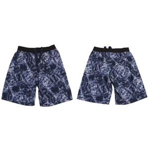 LULULEMON The Short 11" Unlined Yoga Gym Shorts City Sights Caspian‎ Blue Large